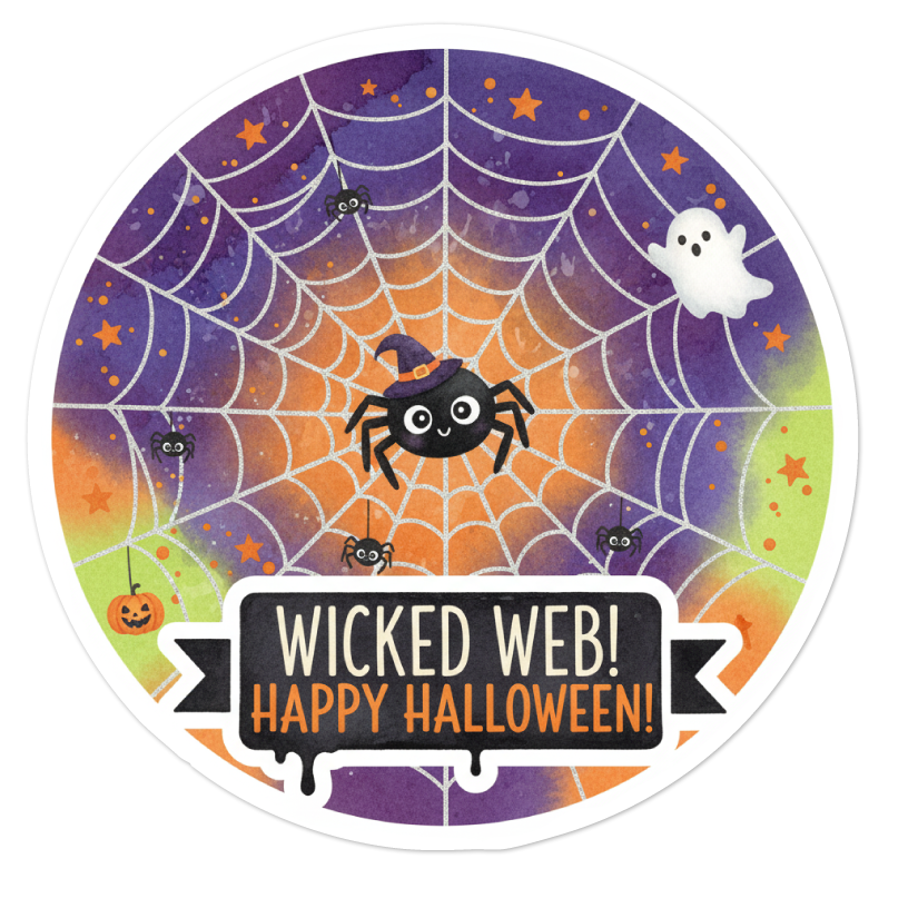 Cute Halloween Spider Web