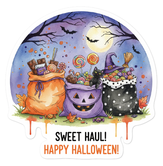 Halloween Trick-or-Treat Bags Full of Candy