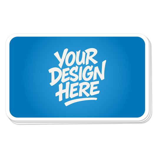 Rounded Corner Rectangle Stickers