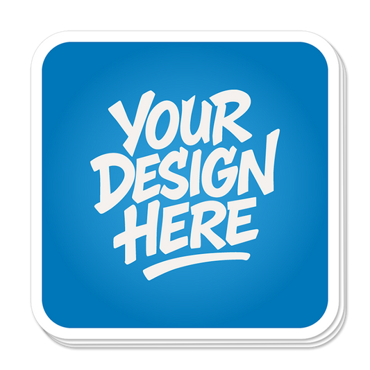 Rounded Corner Square Stickers
