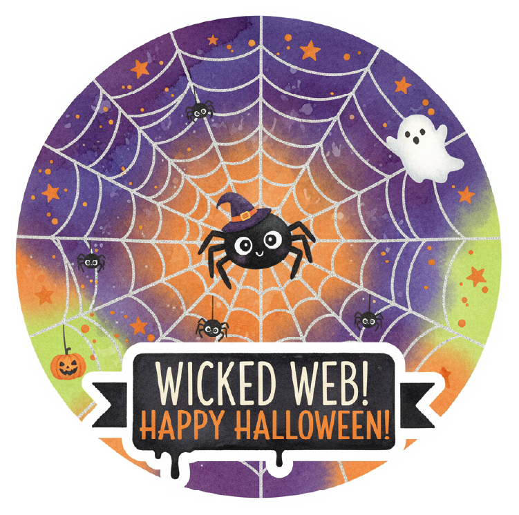 Cute Halloween Spider Web
