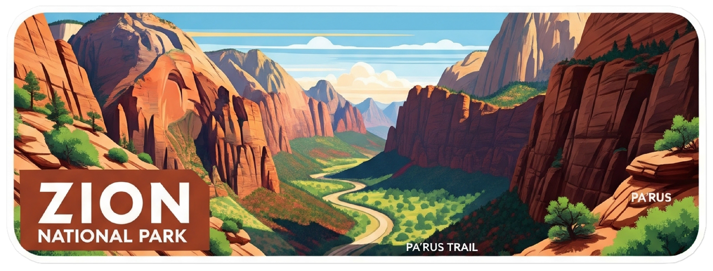 Zion National Park Water Bottle Wrap