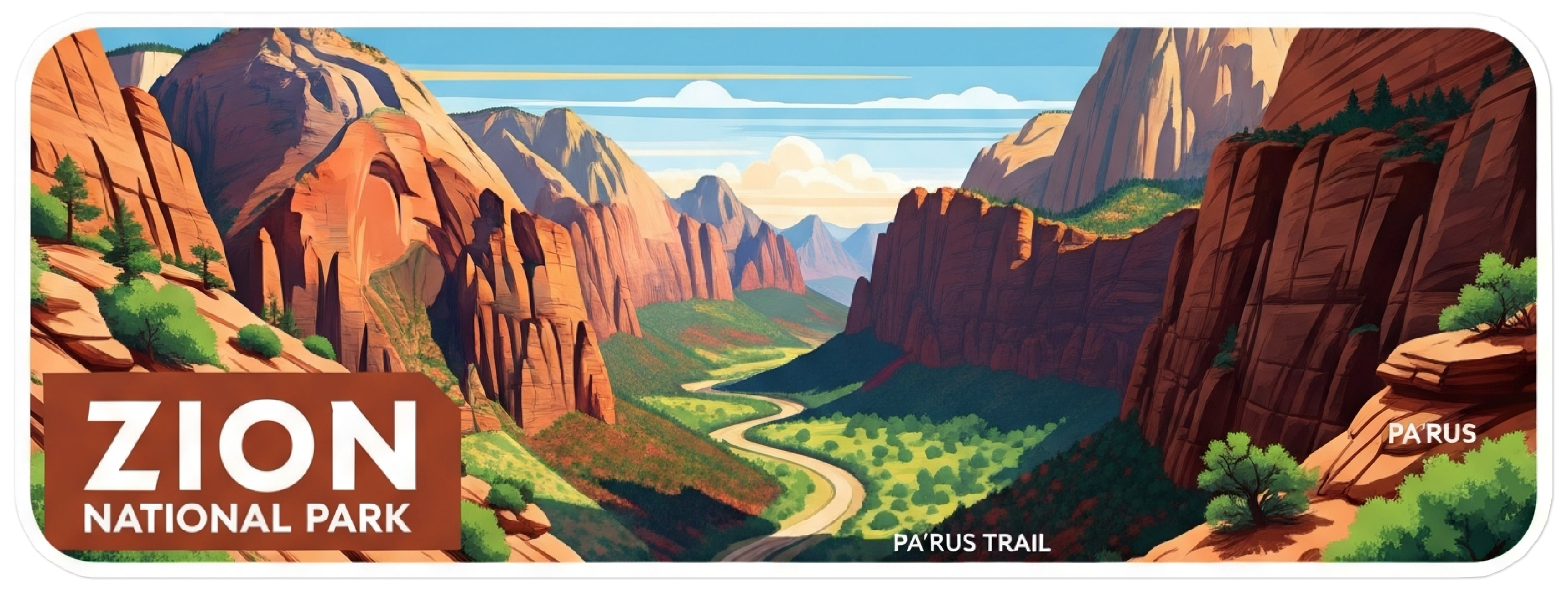 Zion National Park Water Bottle Wrap