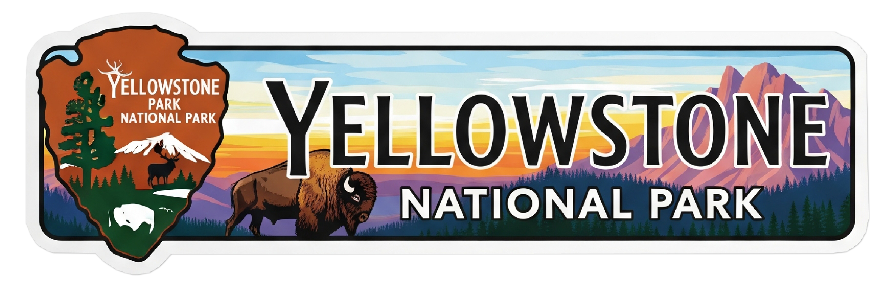 Yellowstone National Park Water Bottle Wrap