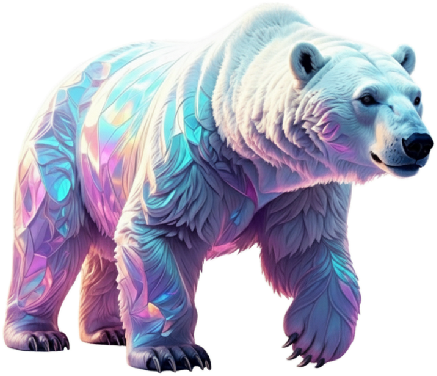 Holographic Polar Bear