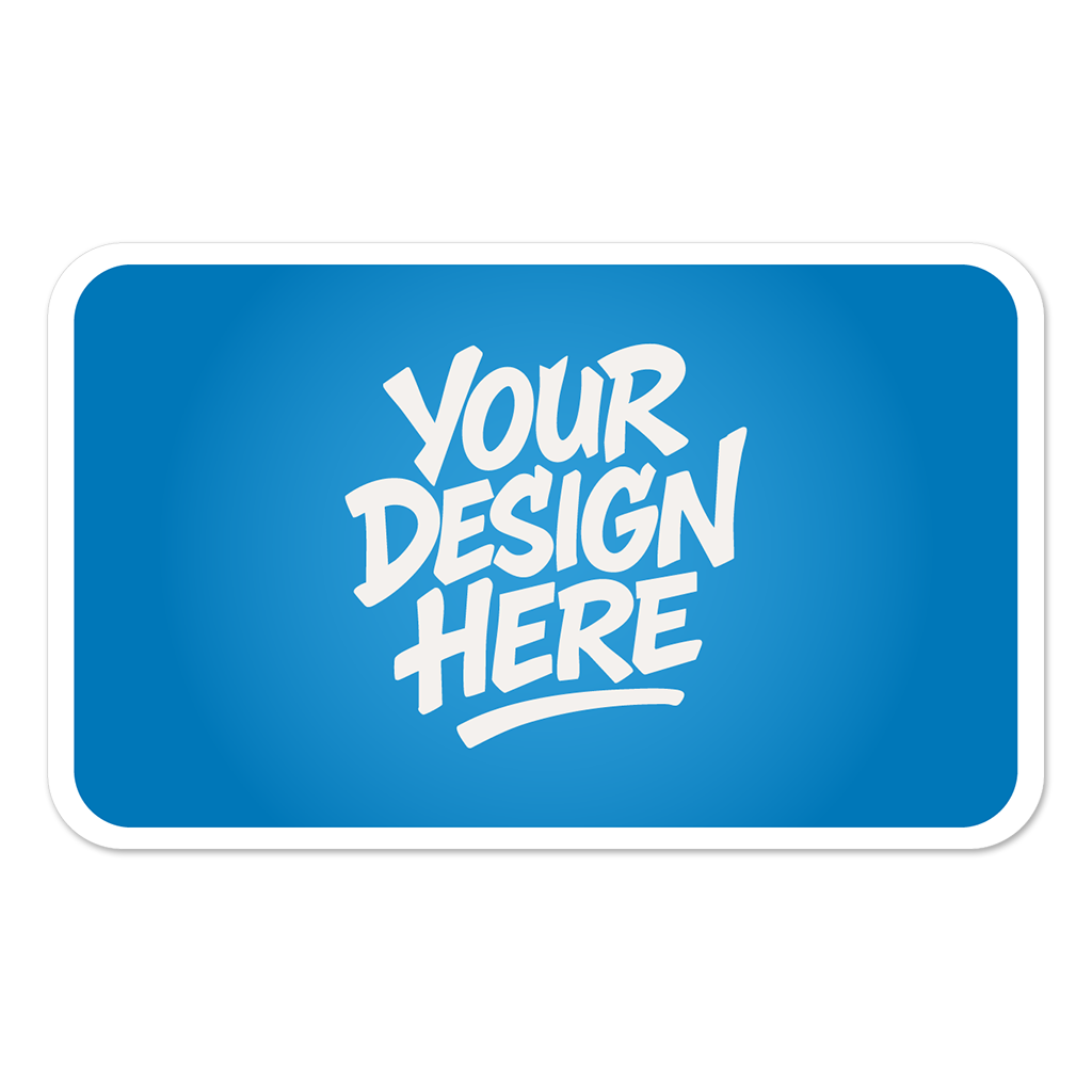 Rounded Corner Rectangle Stickers