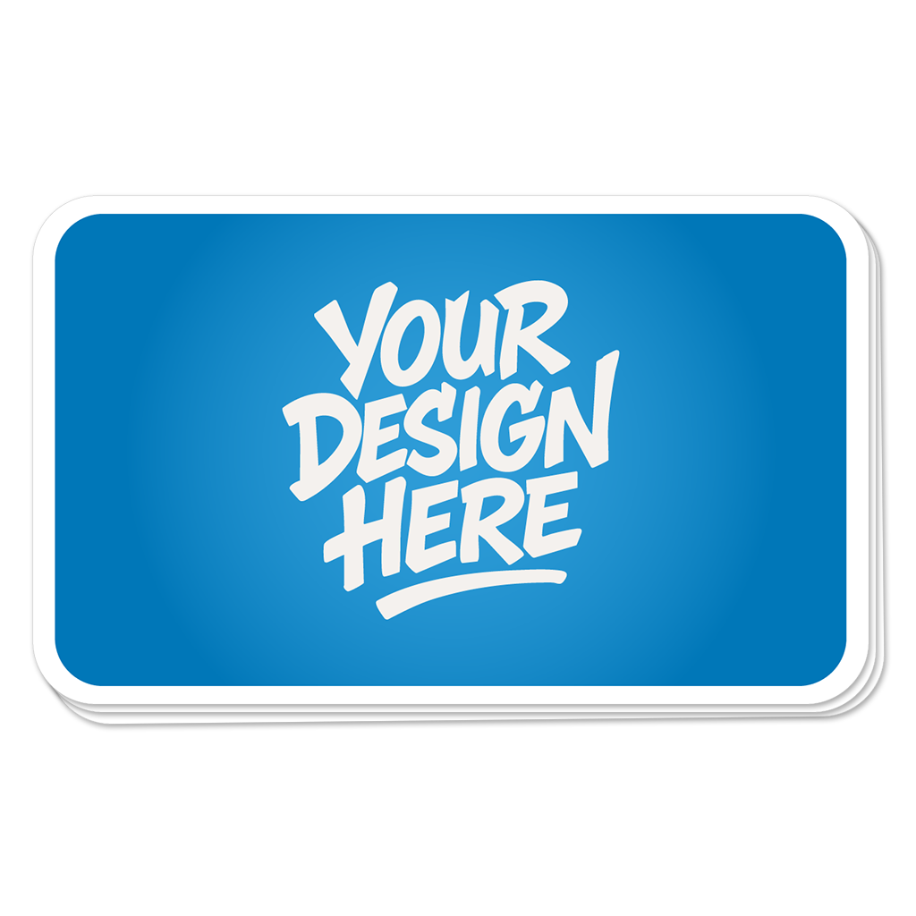 Rounded Corner Rectangle Stickers