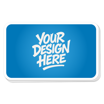 Rounded Corner Rectangle Stickers