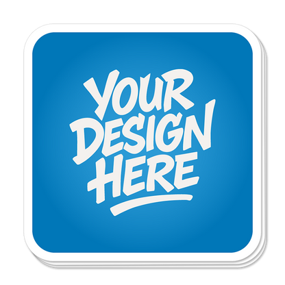 Rounded Corner Square Stickers
