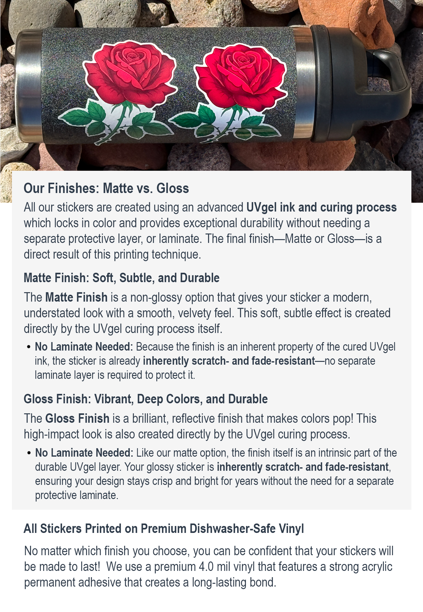 Sticker Vinyl & Finish Help